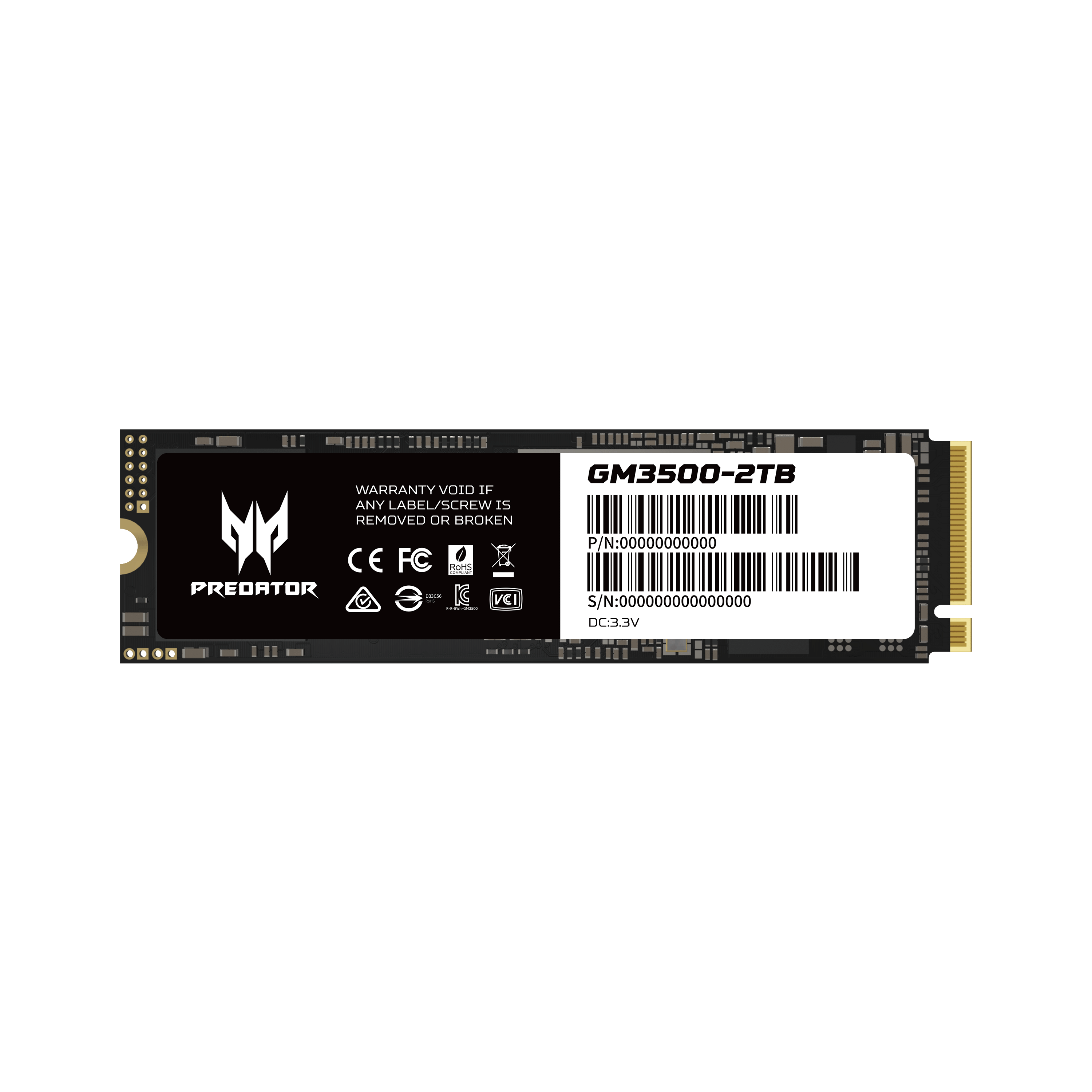 掠夺者 GM3500 PCIe 3.0 M.2 SSD